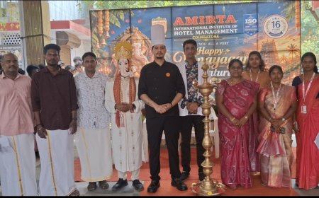 கொழுக்கட்டை முதல் கலாச்சார கலைநிகழ்ச்சிகள் வரை… கோவை அமிர்தா கல்லூரியில் களைகட்டிய விநாயகர் சதுர்த்தி!
