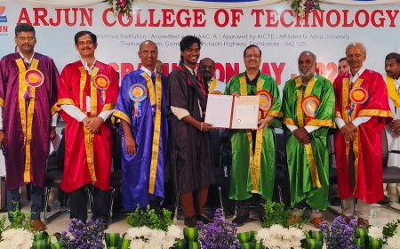 அர்ஜூன் பொறியியல் கல்லூரியில் 9-ஆம் ஆண்டு பட்டமளிப்பு விழா!