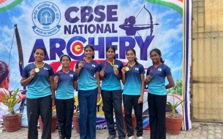 வில்லில் வேகம்… இலக்கில் துல்லியம்! தேசிய வில்வித்தையில் யுவபாரதி மாணவிகள் சாதனை!
