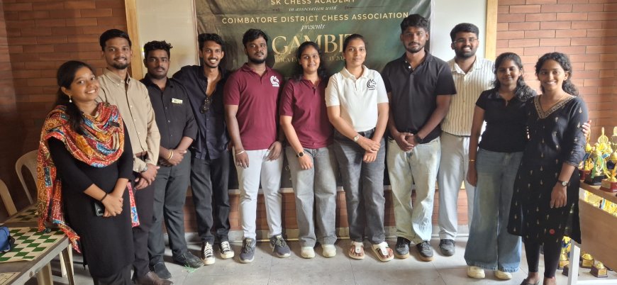 கோவையில் 500 இளம் வீரர்கள் பங்கேற்ற சதுரங்கப் போட்டி!