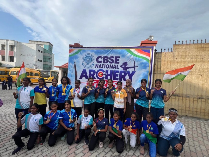 வில்லில் வேகம்… இலக்கில் துல்லியம்! தேசிய வில்வித்தையில் யுவபாரதி மாணவிகள் சாதனை!