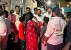 மழைநீருடன் சாக்கடை நீர் வீடுகளுக்குள் புகுந்து பாதிப்பு! அமைச்சர் சம்பத்குமார் ஆய்வு!