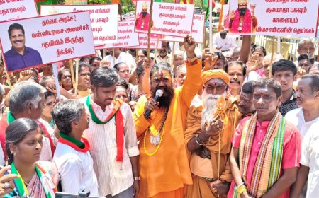 மாட்டிறைச்சி விவகாரம்: கோவையில் விஸ்வகர்மா அமைப்புகள் போராட்டம்!