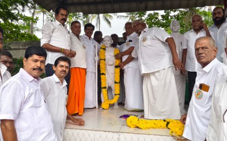 காங்கிரஸ் கட்சி சார்பில் காந்தி ஜெயந்தி விழா