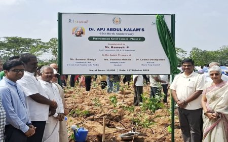 கலாம் கனவை நனவாக்கும் பசுமைப் பயணம்! அன்னூரில் 10,000 மரக்கன்றுகள் நடவு!