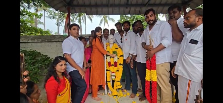 மாற்றுத்திறனாளிகளுக்கு அரசு சார்பில் நலத்திட்ட உதவிகள் வழங்கிய  MLA  கனிமொழி சந்தோஷ்