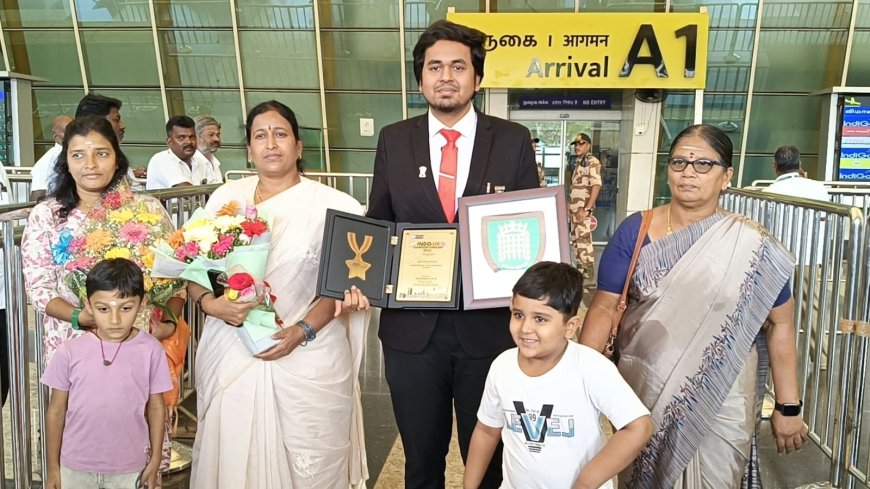 டாக்டர் மணிகண்டனுக்கு உற்சாக வரவேற்பு
